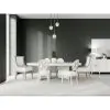 Riverside Furniture 82559 Hepburn - Upholstered Host Chair (Set of 2) - White