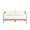 New Classic G5511-22-WHT Wesley - Patio Loveseat With Cushions - White