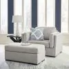 Benchcraft® 54503/23/14 Benchcraft® 54503/23/14 Evansley - 2 Pc. - Chair And A Half, Ottoman - Pewter