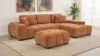 Coaster Fine Furniture 509354 Octavia - Fabric Upholstered Rectangular Ottoman - Orange