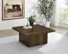 Coaster Fine Furniture 710888 Devar - Square Engineered Wood Cocktail Coffee Table - Dark Pine