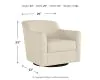 Ashley Furniture A3000325 Ashley Furniture A3000325 Bradney - Swivel Accent Chair - Beige