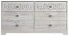 Ashley Furniture EB1811-131 Paxberry - Six Drawer Dresser - Vinyl-Wrapped - Whitewash