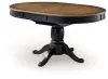 Ashley Furniture PCD619-48 Clorazi - Oval Dining Room Butterfly Extension Table - Black / Brown