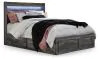 Ashley Furniture B221B4 Ashley Furniture B221B4 Baystorm - Queen Panel Bed With 6 Storage Drawers - Gray