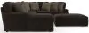 Jackson Furniture Industries 4376/72/75/30/28-49 Jackson Furniture Industries 4376/72/75/30/28-49 Mammoth - 3 Piece Sectional With Cocktail Ottoman (LSF Chaise) - Chocolate