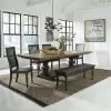 Liberty Furniture 879-DR-6TRS Harvest Home - 6 Piece Trestle Table Set - Black
