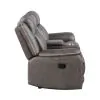 New Classic U2506-25-GRY Enzo - Console Loveseat With Dual Recliners - Gray