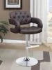 CoasterEssence 102556 Brandi - Adjustable Bar Stool - Chrome And Brown