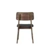 New Classic D1750-20 Thea - Wood Back Side Chair With Black Seat (Set of 2) - Walnut