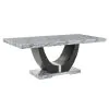 New Classic 40-3765-D4C Lyra - Dining Table & 4 Chairs - Gray
