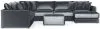 Jackson Furniture Industries 2245/36/31/59/76/12/6-23 Jackson Furniture Industries 2245/36/31/59/76/12/6-23 Remington - 6 Piece Modular Sectional (RSF Chaise) And 1 Included Cocktail Ottoman - Slate