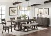 Intercon HR-TA-42101-RCV-C Hearst - Trestle Table - Reclaimed Chevron