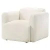 Coaster Fine Furniture 509813 Dorset - Fabric Upholstered Round Track Arm Accent Chair - White