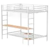 Coaster Fine Furniture 460209WHTB1 Campus - Full over Twin Posts, Front & Rear Guard Rails, Ladder, tube For Part Shelf, Box 1 of 2 - Matte White