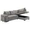 Coaster Fine Furniture 500347 Roanne - Fabric Upholstered Sleeper Sectional Sofa - Gray