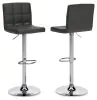 Ashley Furniture D120-130 Ashley Furniture D120-130 Bellatier - Tall UPH Swivel Barstool(Set of 2) - Black / Chrome Finish