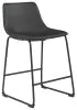 Ashley Furniture D372-624 Ashley Furniture D372-624 Centiar - Upholstered Barstool (Set of 2) - Black