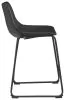 Ashley Furniture D372-624 Ashley Furniture D372-624 Centiar - Upholstered Barstool (Set of 2) - Black