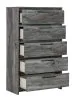 Ashley Furniture B221-46 Baystorm - Five Drawer Chest - Gray