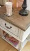 Ashley Furniture B743-91 Realyn - One Drawer Night Stand - Chipped White