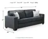 Ashley Furniture 8721338 Altari - Sofa - Slate