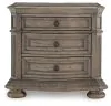 Ashley Furniture B944-93 Ardenfield - Three Drawer Night Stand - Light Brown
