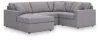 Ashley Furniture 92104S66 Ashley Furniture 92104S66 Modmax - 4-Piece Sectional With Laf Corner Chaise, With Raf Corner Chair - Granite