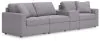 Ashley Furniture 92104S29 Ashley Furniture 92104S29 Modmax - 4-Piece Sectional With Storage Console - Granite