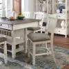 Ashley Furniture D647/32/124(6)/60/76(3) Ashley Furniture D647/32/124(6)/60/76(3) Bolanburg - 11 Pc. - Counter Table, 6 Barstools, Server, 3 Cabinets - Beige