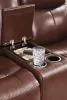 Ashley Furniture PCU1210218 Ashley Furniture PCU1210218 Bexhurst - Power Reclining Loveseat With Console / Adjustable Headrest - Mahogany
