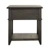 Liberty Furniture 792-OT1020 Mill Creek - Drawer End Table - Peppercorn