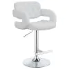CoasterEssence 102557 Brandi - Adjustable Bar Stool - Chrome And White