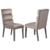 Coaster Fine Furniture 106684 Carla - Velvet Upholstered Dining Side Chair (Set of 2) - Ash