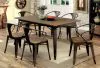 Furniture of America CM3529SC-2PK Cooper - Side Chair (Set of 2) - Dark Bronze / Dark Oak