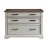 Intercon DK-HO-4230LF-RFO-C Drake - Lateral File Cabinet - Rustic White / French Oak