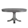 Intercon FR-TA-4260-PEW-C Foundry - Pedestal Table - Brushed Pewter