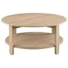Coaster Fine Furniture 710288-S2 Fowler - 2 Piece Round Coffee And End Table Set - Natural