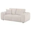 Coaster Fine Furniture 504956 Burnett - Chenille Upholstered Wide Arm Loveseat - Ivory