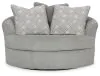 Ashley Furniture 5290621 Casselbury - Oversized Swivel Accent Chair - Cement