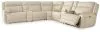 Ashley Furniture U13001S9 Ashley Furniture U13001S9 Double Deal - 7-Piece Power Reclining Sectional With 2 Consoles - Almond