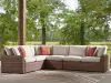 Ashley Furniture PCP610P2 Ashley Furniture PCP610P2 Dolan Creek - 4-Piece Outdoor Sectional - Beige / Brown