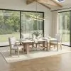 Intercon CT-TA-4284S-FRO-C Cornerstone - Stone Top Table - French Oak
