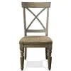 Riverside Furniture 54955 Sonora - X - Back Side Chair (Set of 2) - Snowy Desert
