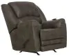 Jackson Furniture Industries 41072-1176/18-1276/18 Hayden - Fabric Chaise Rocker Recliner With Heat / Massage & Oversize Xtra Comfort Footrest - Dark Brown