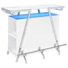 Coaster Fine Furniture 182355 Araceli - Freestanding LED Home Bar Cabinet - White High Gloss