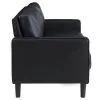 Coaster Fine Furniture 508361-S2 Ruth - 2 Piece Upholstered Track Arm Sofa Set - Black