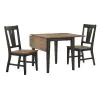 Intercon HP-TA-3650D-BBP-C Harper - Drop Leaf Table - Brushed Brown / Pecan