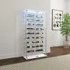 Coaster Fine Furniture 182037 Montara - Tempered Glass Wine Storage LED Curio Cabinet - Chrome