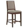 CoasterEveryday 108889 Patterson - Upholstered Counter Chair (Set of 2) - Mango Oak